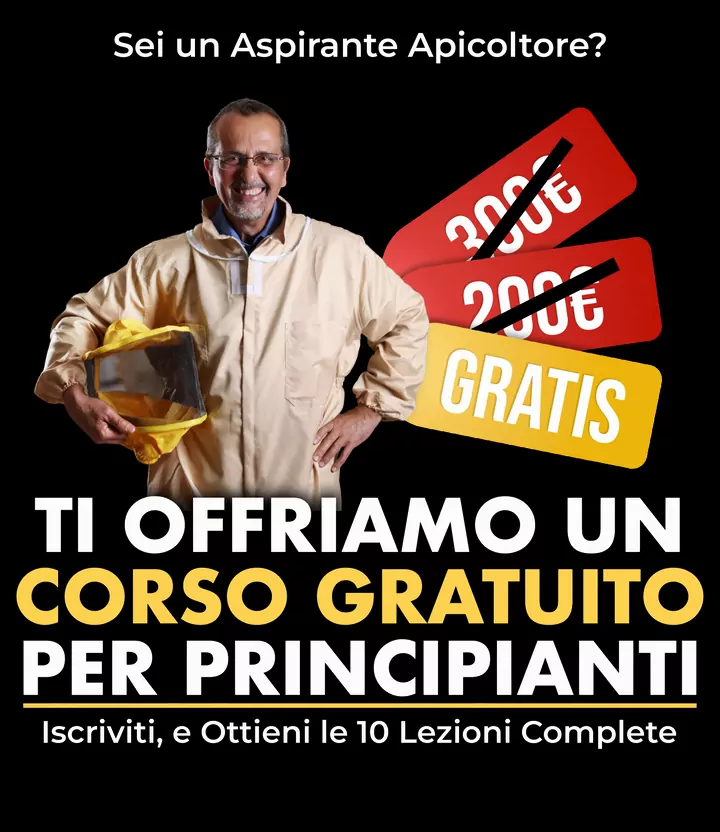 Sei un Aspirante Apicoltore? Ti offriamo un corso gratuito per principianti Iscriviti, e Ottieni le 10 Lezioni Complete